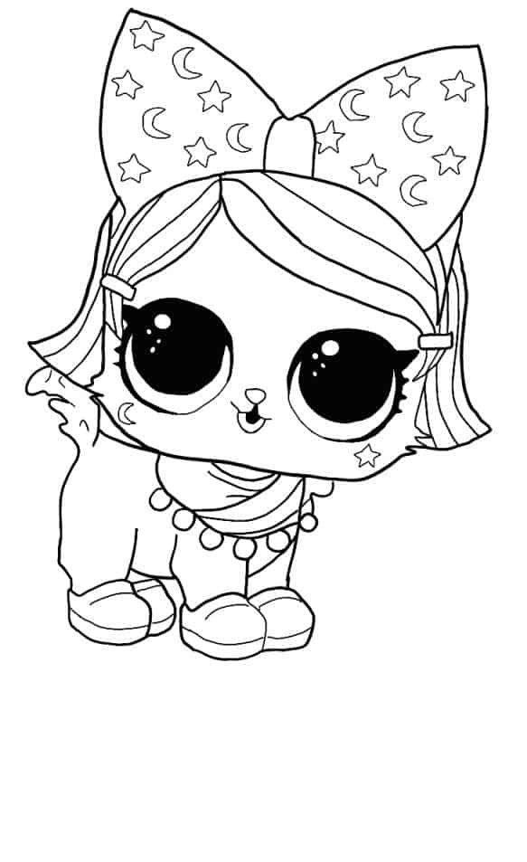 LOL surprise winter disco coloring pages WITCHAY KITTAY