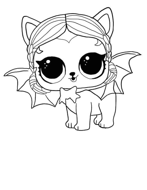 LOL surprise winter disco coloring pages VAMPUPPER