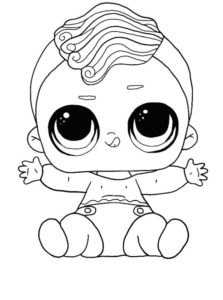 LOL surprise winter disco coloring pages LIL TWANG DUDE