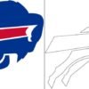 Coloriage Logo avec un échantillon de Buffalo Bills