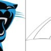 Coloriage Logo avec un échantillon de Carolina Panthers