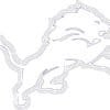 Detroit Lions logo coloring page black and white
