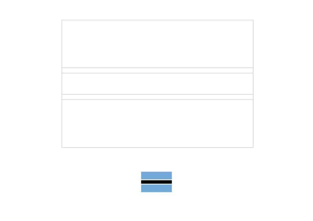 Botswana flag coloring page with a sample