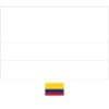 Colombia vlag gemakkelijke kleurplaat voor kinderen