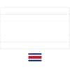 Costa Rica vlag kleurplaat met een voorbeeld