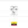 Ecuador vlag kleurplaat om af te drukken
