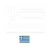 Griekenland vlag kleurplaat om af te drukken voor kinderen