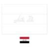 Irak vlag kleurplaat om uit te printen