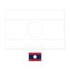 Laos vlag kleurplaat met een voorbeeld