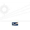 Marshall Eilanden vlag kleurplaat voor kinderen en volwassenen