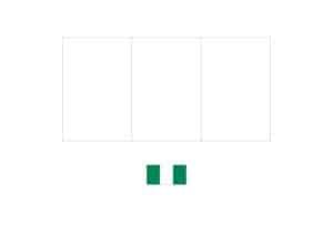 Nigeria vlag gemakkelijke kleurplaat om af te printen