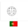 Portugal vlag kleurplaat met een voorbeeld