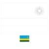Rwanda vlag kleurplaat om af te drukken