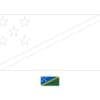Salomonseilanden vlag kleurplaat voor jongens en meisjes