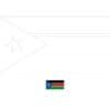 Zuid Soedan vlag gratis afdrukbare kleurplaat