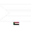 Soedanese vlag kleurplaat met een voorbeeld