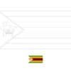 Zimbabwe vlag kleurplaat om uit te printen