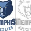 Memphis Grizzlies logo kleurplaat