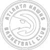 Atlanta Hawks logo coloring page black and white