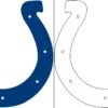 Coloriage Logo avec un échantillon de Indianapolis Colts
