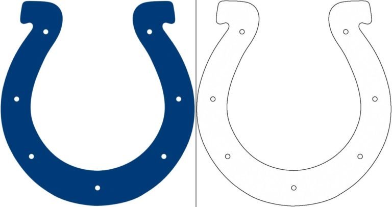 Indianapolis Colts Logo With A Sample Coloring Page Free Coloring Pages