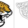 Coloriage Logo avec un échantillon de Jacksonville Jaguars