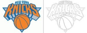 New York Knicks logo kleurplaat