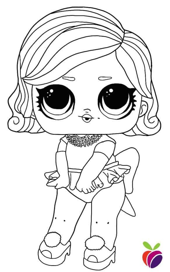 LOL surprise hairgoals coloring page Glamour Queen