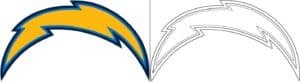 Los Angeles Chargers logo coloring page