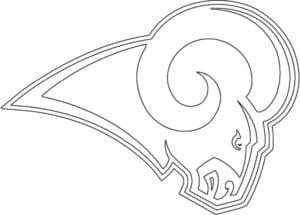 Coloriage Logo des Rams de Los Angeles