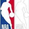 NBA logo coloring page