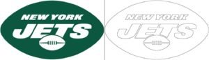 Coloriage Logo avec un échantillon de Jets de New York