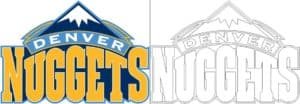 Coloriage Logo avec un échantillon de Denver Nuggets