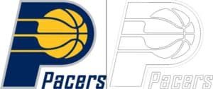 Coloriage Logo avec un échantillon du Indiana Pacers