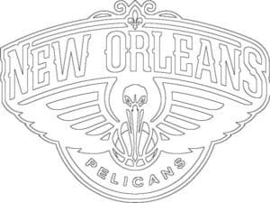 Coloriage Logo des New Orleans Pelicans