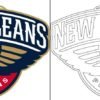 Coloriage Logo avec un échantillon des New Orleans Pelicans