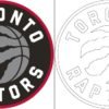Toronto Raptors logo coloring page