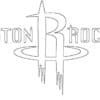Houston Rockets logo coloring page black and white
