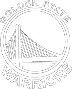 Coloriage Logo de Golden State Warriors
