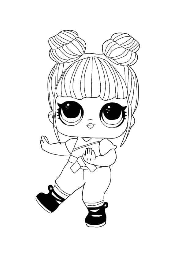 LOL Surprise Hairvibes Blackbelt coloring page
