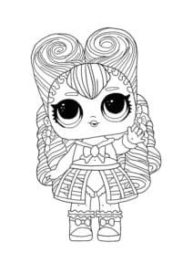 LOL Surprise Hairvibes Masquerade coloring page