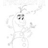 Frozen 2 kleurplaat - Olaf en Bruni