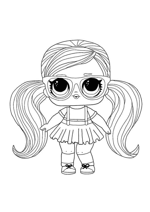 LOL Surprise Hairvibes Peanut Buttah coloring page