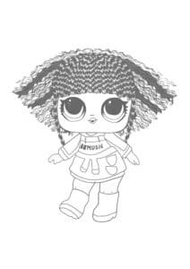 LOL Surprise Hairvibes Rhymes coloring page