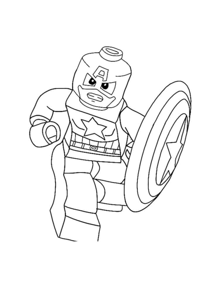 Lego Captain America coloring pages - 8 Free Printable Coloring Sheets ...