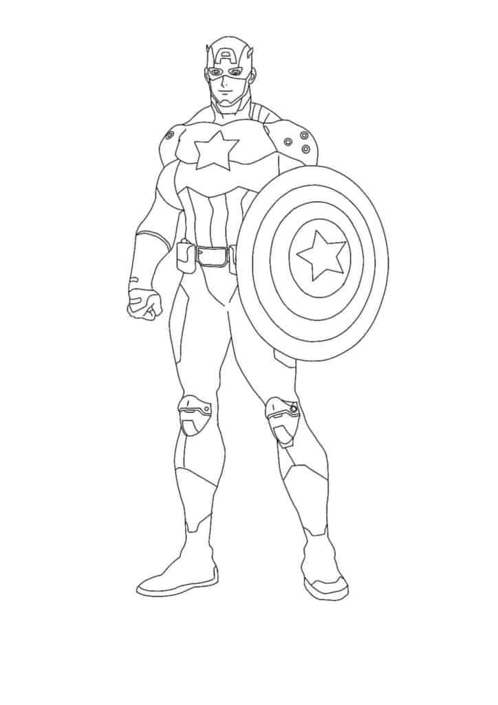 Captain America Civil War Coloring Pages 6 Free Printable