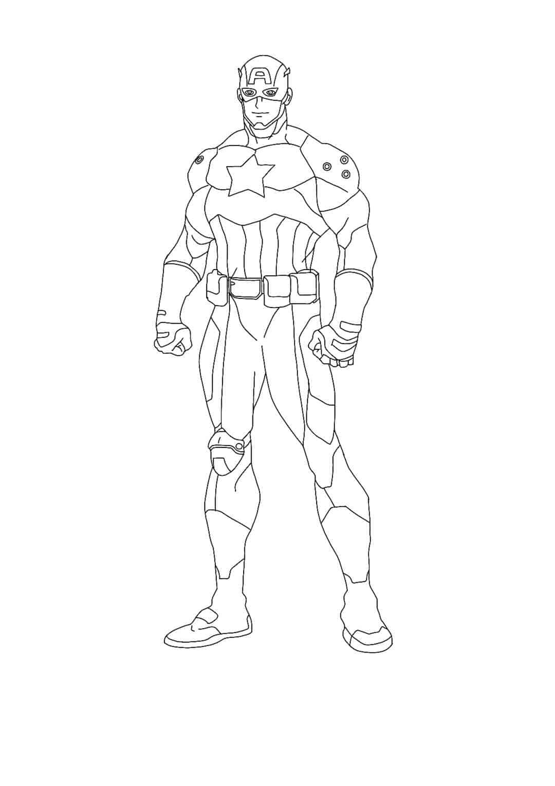 Captain America coloring page