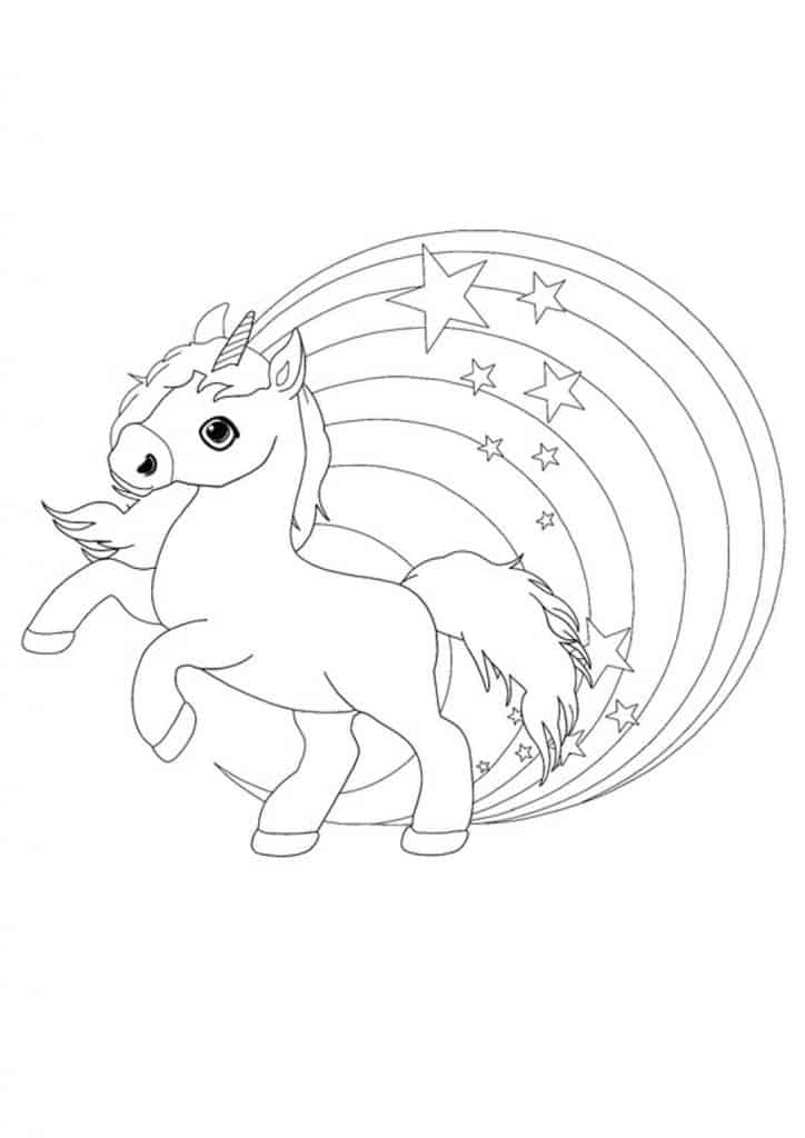 Unicorn Rainbow Coloring Pages - 6 Free Printable Coloring Sheets (2021)