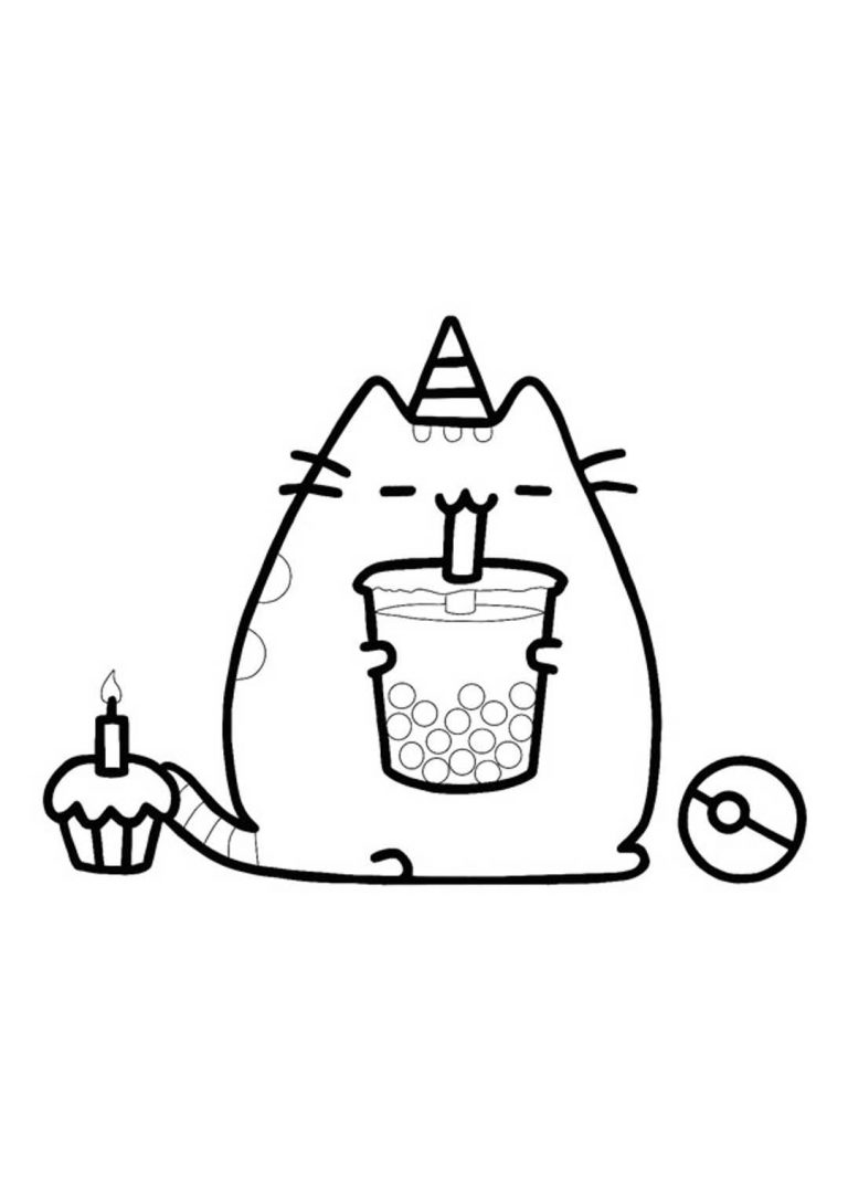 Pusheen Unicorn Coloring Pages - 6 Free Printable Coloring Sheets (2021)