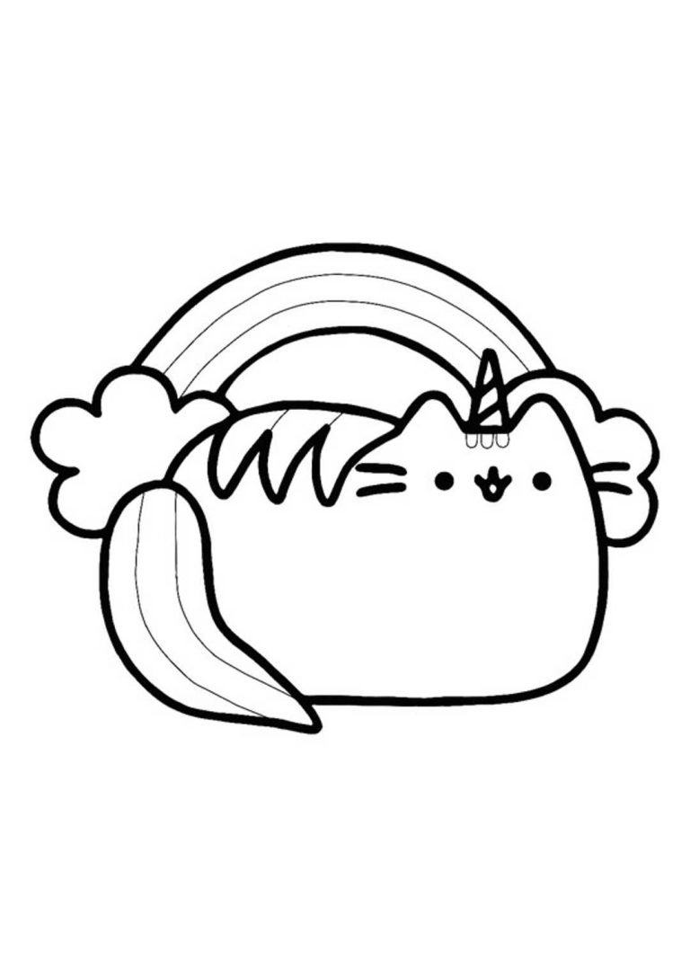 Pusheen Unicorn Coloring Pages - 6 Free Printable Coloring Sheets (2021)